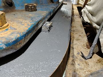 Первый слой залит, технологическая пауза