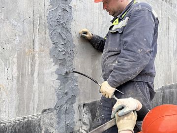 Общий вид производства работ