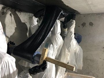 Монтаж волокна Армошел