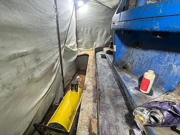 Прогрев основания для ввода бетонной поверхности в рабочий температурный диапазон