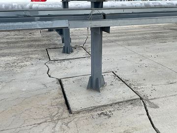 Расшивка трещин бетонной площадки