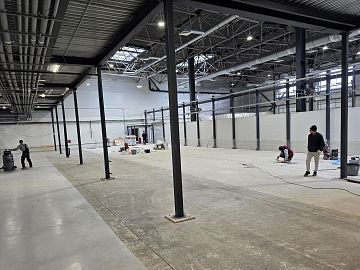 Подготовка следующих участков к нанесению материала