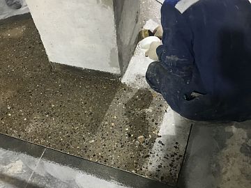 Нанесение оснвного слоя ДенсТоп ЭП 500