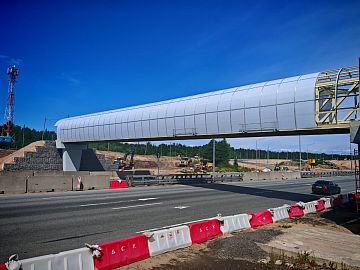 Надземный пешеходный переход в створе ул. Станюковича на ПК9+60, г. Кронштадт