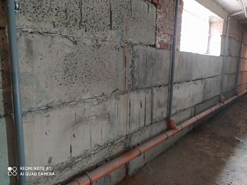 Вид швов ФБС до гидроизоляции