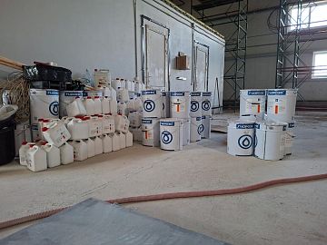 Материалы Гидрозо на объекте