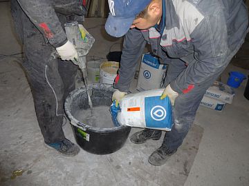 Подготовка к нанесению системы огнезащиты Пирошел Цем
