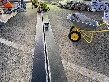 Завершение работ по укладке состава Манопур 336.