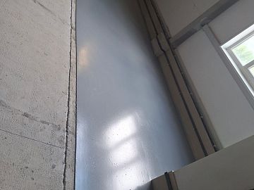 Выполненный участок составом ДенсТоп ПМ 605 Тровел