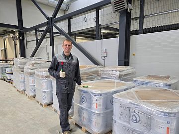 На объекте осуществлялся шеф-монтаж покрытий на всех этапах работ. Технолог с материалами Гидрозо на объекте.