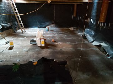 Подготовка горизонтальной поверхности к монтажу мембраны