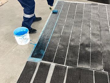 Нарезка Армошел КВ 900 и нанесение Манопокс 372