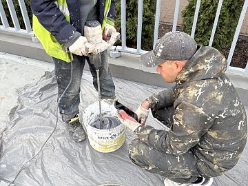 Замешивание состава Стармекс Сил Флекс