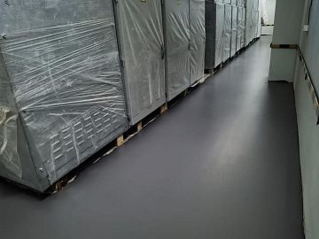 Покрытие ДенсТоп ПМ 605 Флоу АС перед монтажом электрического оборудования