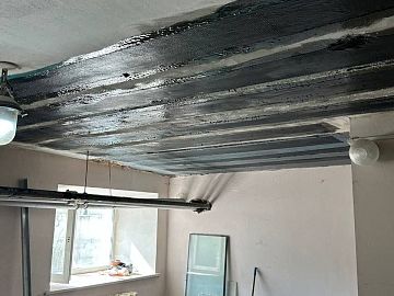 Общий вид смонтированной системы усиления на клей Манопокс 372