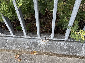 Забор до проведения работ