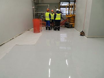 Вид покрытия перед установкой оборудования