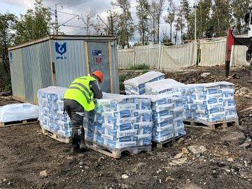 Материал Маноцем Микс на объекте