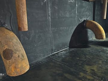 Приближенный вид выполненных участков мембраной ЭПДМ Преласти СТ 1.2 мм