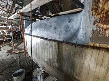 Ремонт внутренних горизонтальных участков грануляционной башни