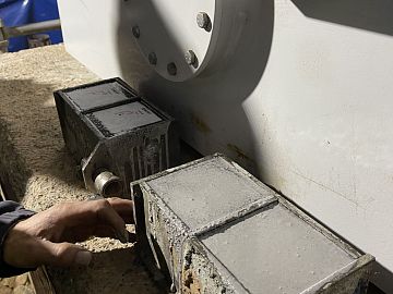 Заливка контрольных образцов для лаборатории