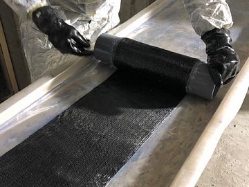 Подготовка пропитанного рулона