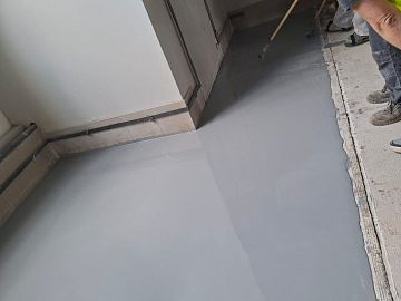 Выполненный участок составом ДенсТоп ПМ 605 Тровел