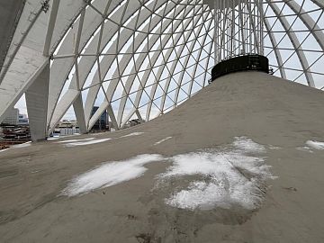 Итоговый вид на полностью нанесённую гидроизоляционную систему ДенсТоп МС 351 + Армошел ГТ 100