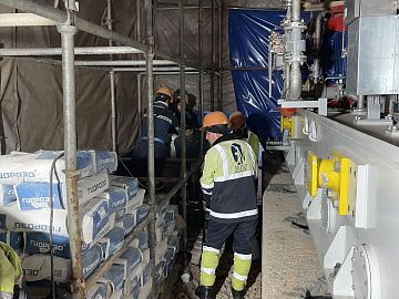 Материал на объекте и анкерные каналы