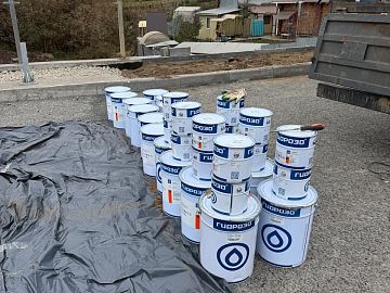 Организация рабочего участка для смешивания состава