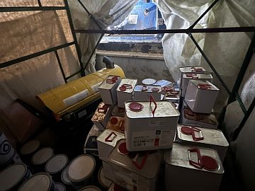 Прогрев материала в тепловом контуре