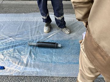 Смотанный и пропитанный клеем Манопокс 372 холст