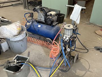 Насос БМ 1425, подготовленный к инъектированию