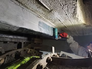 Грунтование поверхности составом Манопокс 372 по отремонтированным конструкциям ремонтным составом Стармекс РМ5