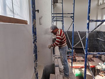 Нанесение окрасочных составов ДенсТоп АК 223 Силко и ДенсТоп АК 225 Текстурик