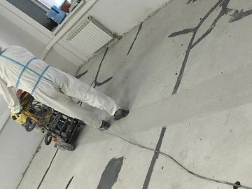 Повторная шлифовка основания, после устранения дефектов