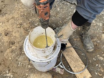 Смешение компонентов Манопокс 352