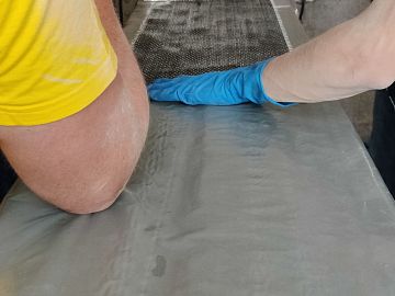 Подготовка композита на монтажном столе