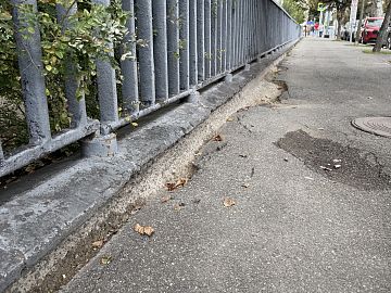 Забор до проведения работ