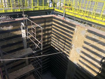 Армошел КВ 500, монтированный на внутреннюю поверхность резервуара как дополнительное армирование