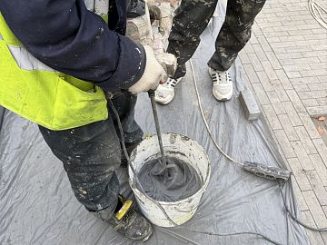 Замешивание состава Стармекс Сил Флекс