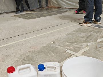 Нанесение грунтовочного слоя