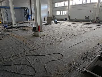 Основание до начала работ по устройству химстойкого покрытия ДенсТоп ПМ 605 Тровел